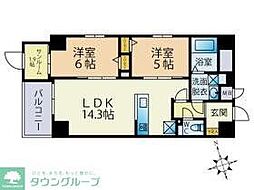 Odaki Bldg OTEMON 2SLDKの間取図画像