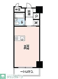 ルポ六本松 ワンルームの間取図画像