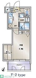 アクタス天神セントラルタワー 1Kの間取図画像