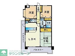 グランドアビタシオン平尾 3LDKの間取図画像