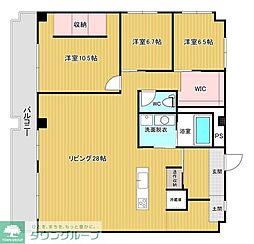 エスポワール今宿 3SLDKの間取図画像