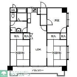 グレーシア上山門 3LDKの間取図画像