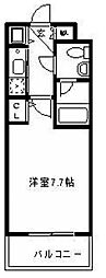 和光レジデンス薬院 1Kの間取図画像