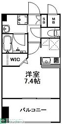 エンクレスト天神MARK 1Kの間取図画像
