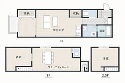 (仮称)南区日佐2丁目新築工事 1LDKの間取図画像