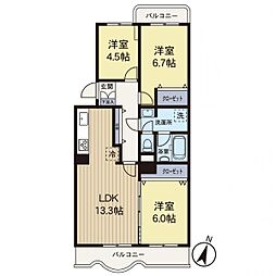 間取図画像 3LDK