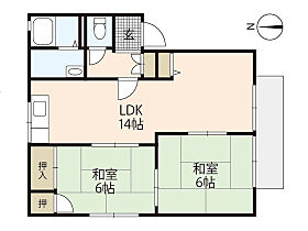 原田ハイツA棟  ｜ 広島県広島市安佐南区伴東4丁目（賃貸アパート2LDK・2階・54.38㎡） その2