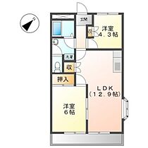 エクセレンス東野  ｜ 広島県広島市安佐南区東野2丁目（賃貸アパート2LDK・1階・51.87㎡） その2