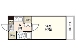 メルヘンマンション矢野東 1Kの間取図画像