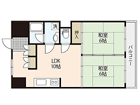 広島県広島市西区南観音町（賃貸マンション2LDK・2階・46.20㎡） その2