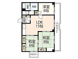 田中ビル 3LDKの間取図画像