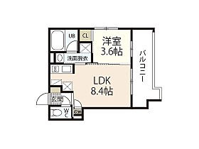 広島県広島市中区江波二本松1丁目（賃貸マンション1LDK・3階・29.52㎡） その2