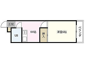 谷原ビル  ｜ 広島県広島市南区出汐1丁目（賃貸マンション1K・4階・23.00㎡） その2