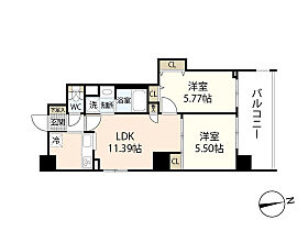 広島県広島市中区加古町（賃貸マンション2LDK・9階・48.31㎡） その2