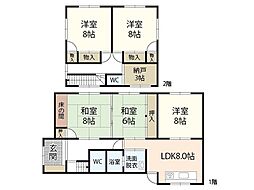 山本貸家 5SLDKの間取り