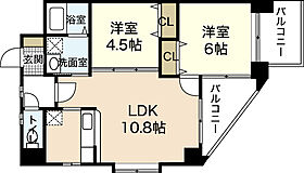 広島県広島市西区三滝町（賃貸マンション2LDK・4階・47.90㎡） その2