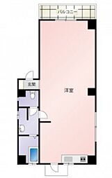HARADABLDG. 3階ワンルームの間取り
