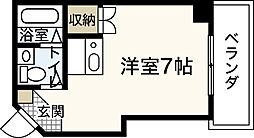 清和榎町 2階ワンルームの間取り