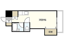 益井ビル 1Kの間取図画像