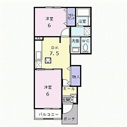 間取図画像 2DK