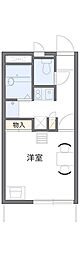 レオパレスEMINENCE 1Kの間取図画像
