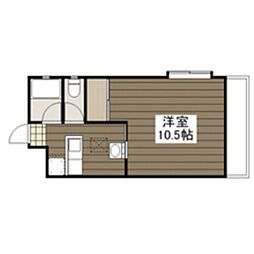 加島ビル 1Kの間取図画像