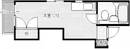 和秀ビル ワンルームの間取図画像