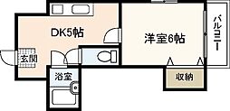 間取図画像 1DK