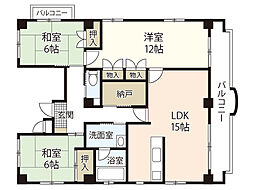 セラビル 3SLDKの間取図画像