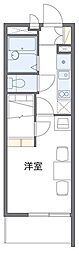 レオパレス千世 1Kの間取図画像
