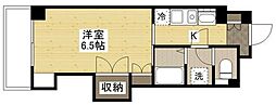 K'sB祇園 1Kの間取図画像