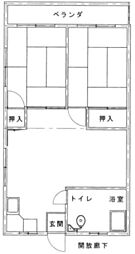 a.アパートメント 2LDKの間取図画像