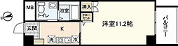 シャングリラホンカワ 1Kの間取図画像