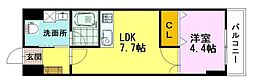 K'sビル 1LDKの間取図画像