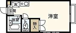 レオパレス松浦 1Kの間取図画像