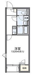 レオネクストM&H 1Kの間取図画像