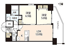 S-RESIDENCE国泰寺一丁目 2LDKの間取図画像