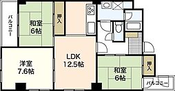 HTビル 3LDKの間取図画像