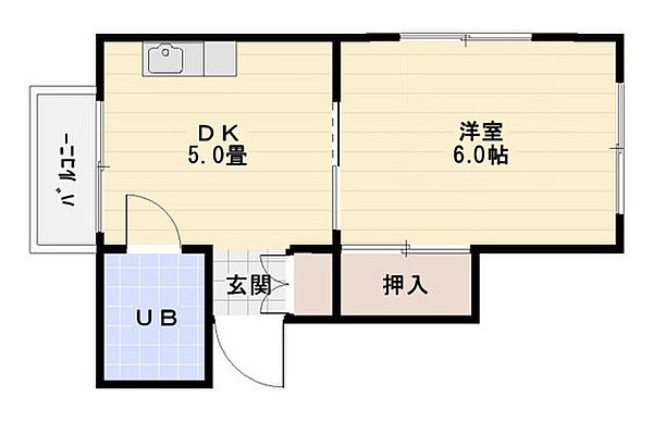 シャトー西白島 ｜広島県広島市中区西白島町(賃貸マンション1DK・3階・21.10㎡)の写真 その2