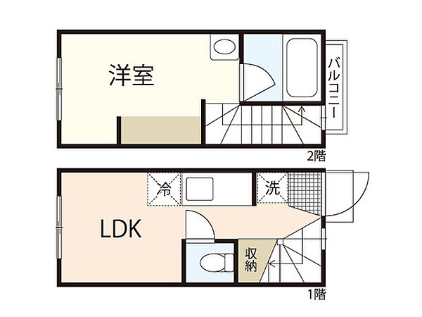 スピラーレ ｜広島県広島市佐伯区五日市中央5丁目(賃貸アパート1LDK・1階・25.85㎡)の写真 その2