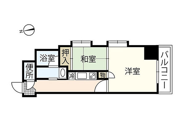 コンフォール清和 ｜広島県広島市中区鶴見町(賃貸マンション2K・3階・34.22㎡)の写真 その2