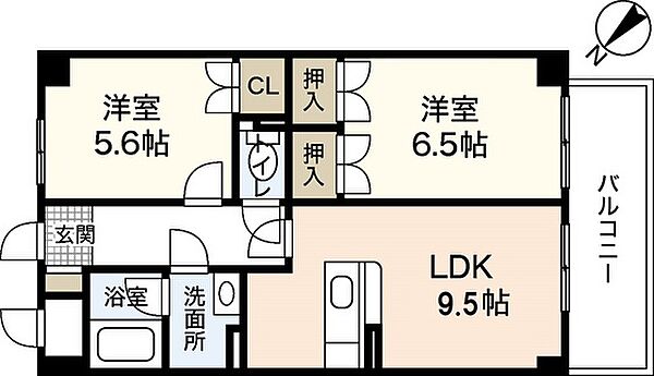 ホグワーツ ｜広島県広島市安佐南区緑井7丁目(賃貸マンション2LDK・4階・51.00㎡)の写真 その2