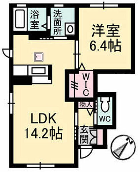 ヴァンヴェール（緑井） ｜広島県広島市安佐南区緑井3丁目(賃貸アパート1LDK・1階・47.38㎡)の写真 その2