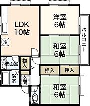 コーポラス道関Ｂ棟  ｜ 広島県広島市安佐南区上安（賃貸アパート3LDK・1階・62.00㎡） その2