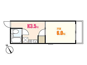 M－1ビル  ｜ 広島県広島市安佐南区古市3丁目（賃貸マンション1K・2階・22.96㎡） その2