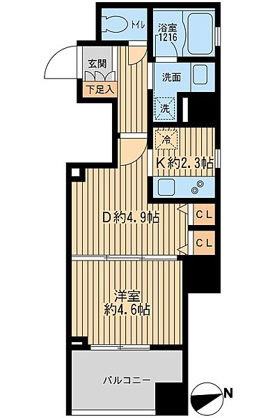 クリオ戸越銀座壱番館 ｜東京都品川区平塚1丁目(賃貸マンション1DK・3階・33.00㎡)の写真 その2