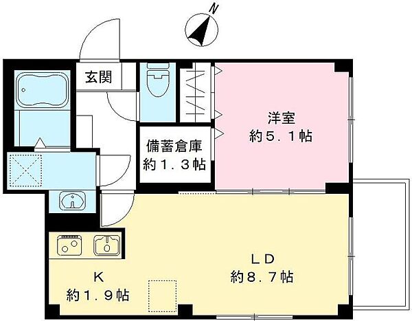 仮称）ユアメゾン中野区沼袋 302｜東京都中野区沼袋3丁目(賃貸マンション1LDK・3階・34.16㎡)の写真 その2