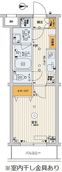 スカイコートパレス千川 ｜東京都豊島区高松3丁目(賃貸マンション1K・2階・25.50㎡)の写真 その2