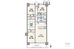 スペリア瀬戸 4LDKの間取図画像