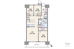 セントアイナ藤が丘ヴァロ棟 3LDKの間取図画像